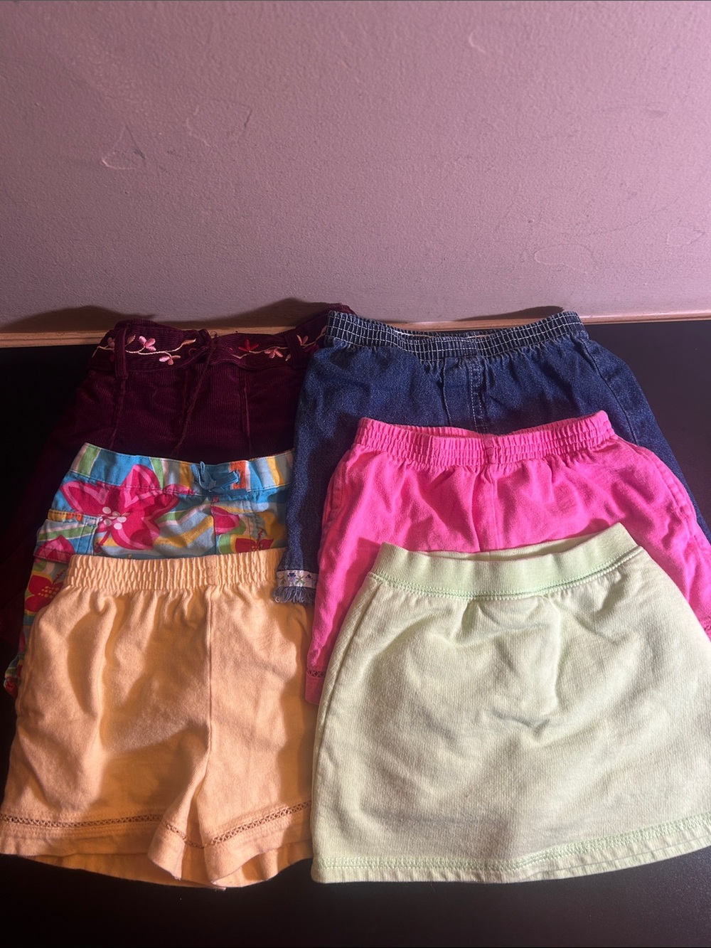 Kids Multi-Color Bottoms Pack - Assorted Skorts and Shorts Size 3T
